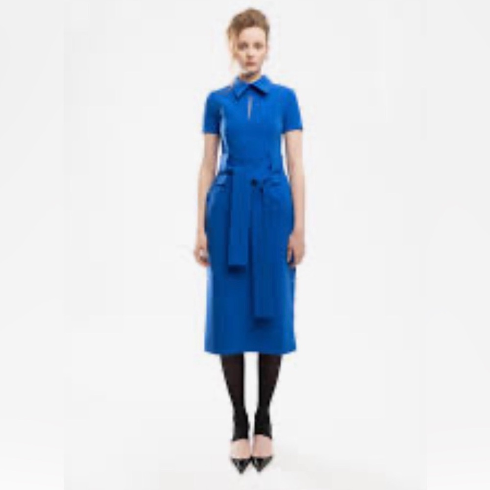 Julia Allert Royal Blue Knit Midi Dress M